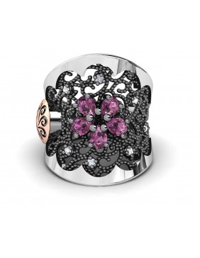 Anillo plata Bohemme 5FLG005R14