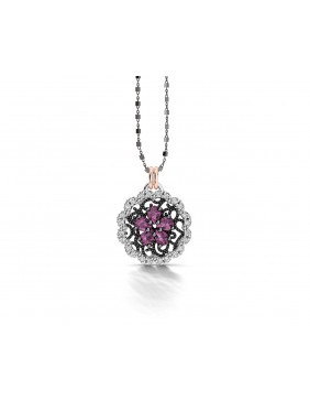 Colgante plata oro Bohemme 5FLG002P43