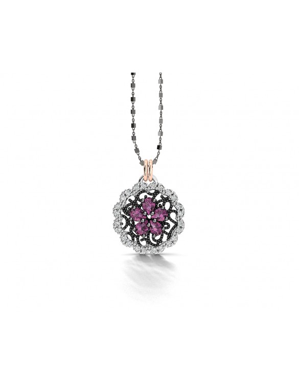 Colgante plata oro Bohemme 5FLG002P43