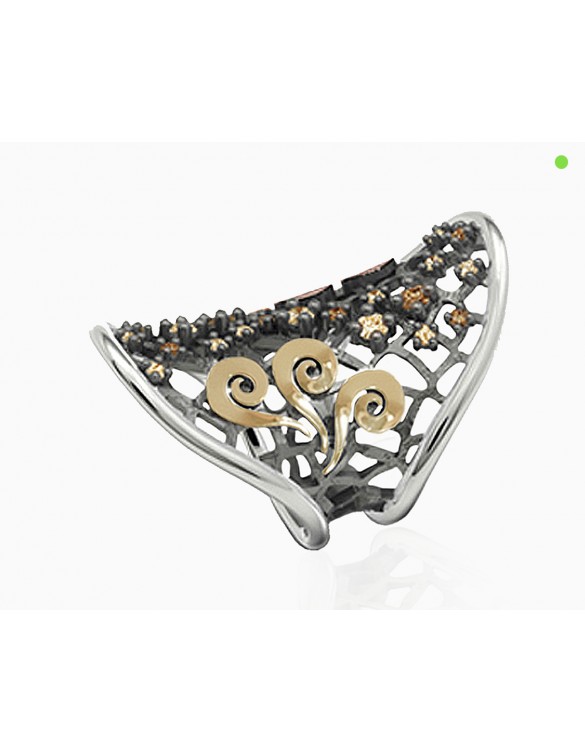 Anillo plata oro Bohemme 7DRM001R