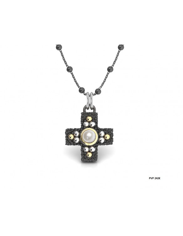 Colgante plata oro Bohemme 5MRN007P42P