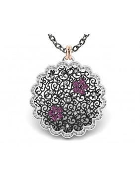 Colgante plata oro Bohemme 5FLG001P60