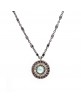 Colgante plata calcedonia y circonitas c374