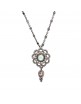 Colgante plata calcedonia y circonitas c372