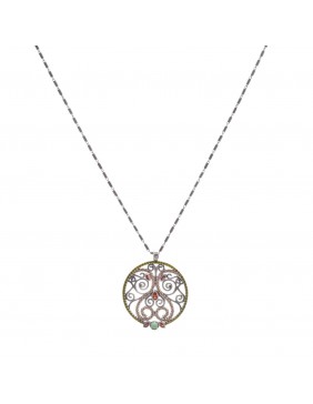 COLGANTE PLATA CALCEDONIA Y CIRCONITAS C271