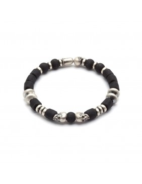 PULSERA PLATA MURANO MUR-05