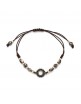 Pulsera plata macrame piedra luna y circonitas ma-134