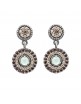 Pendientes plata calcedonia y circonitas p391