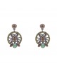 PENDIENTES PLATA CALCEDONIA Y CIRCONITAS P315