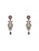 PENDIENTES PLATA CALCEDONIA Y CIRCONITAS P314