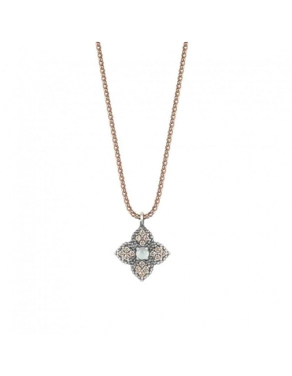Colgante SUNFIELD de plata, calcedonia y circonitas, de 1,1 cm de diámetro CL061773
