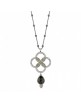 Colgante SUNFIELD de plata, cuarzo fumé y circonitas color cava, brown y peridoto CL061201