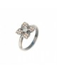 Anillo SUNFIELD de 0,3 cm de ancho, de plata, calcedonia y circonitas AN061773