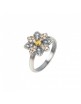 Anillo SUNFIELD de 0,3 cm de ancho, de plata, citrino y circonitas AN061772