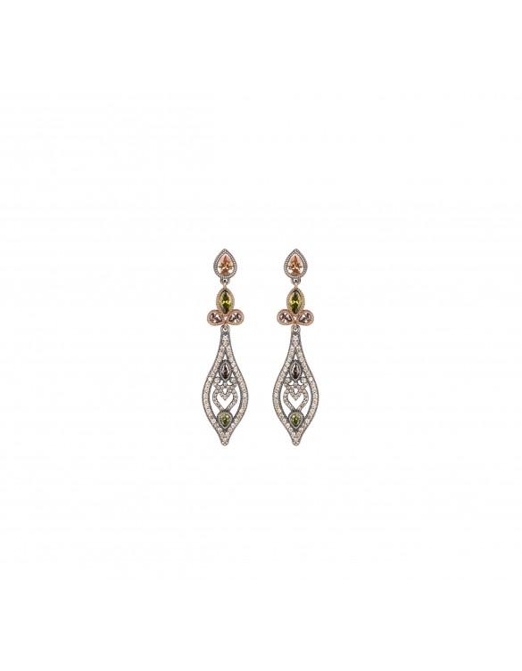 Pendientes plata y circonitas