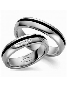 ALIANZAS DE BODA DE TITANIO Y CARBONO DANAE