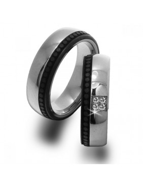 ALIANZAS DE BODA DE TITANIO Y CARBONO PAHRE