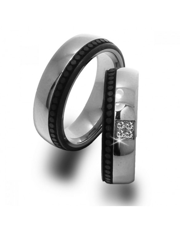 ALIANZAS DE BODA DE TITANIO Y CARBONO PAHRE