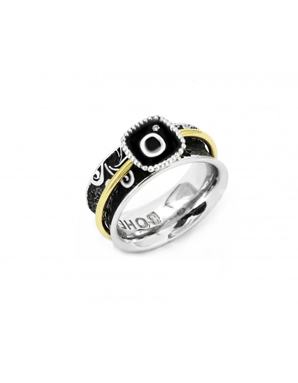 Anillo plata oro Bohemme 7BHM2002RO