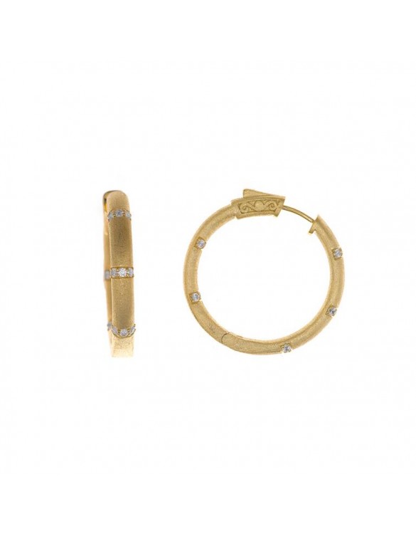 Pendientes plata oro Salatore 256A0020