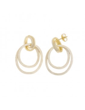 Pendientes plata oro Salatore 259A0046