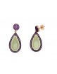 Pendientes plata oro Salatore 255A0007