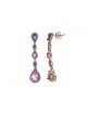 Pendientes plata oro Salatore 255A0007