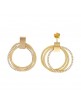 Pendientes plata oro Salatore 255A0007
