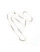 Collar plata chapado dorado bolitas labradorita circonitas blancas - 221c0008