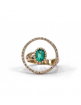 Anillo oro UFO esmeralda 4UFO002RES15