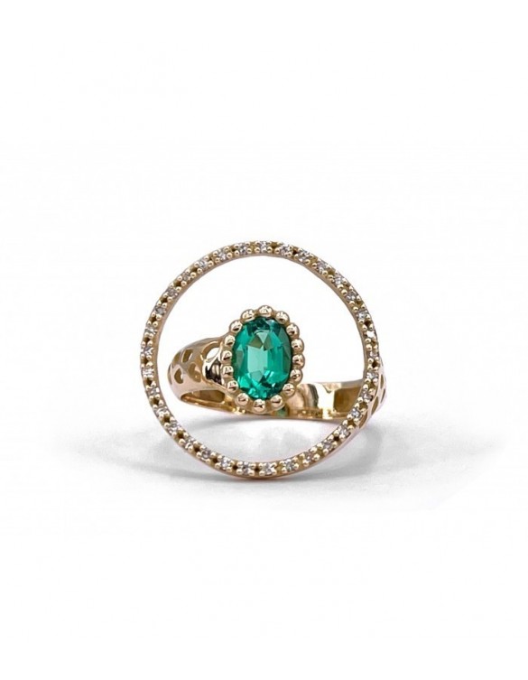 Anillo oro UFO esmeralda 4UFO002RES15