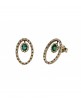 Pendientes oro UFO esmeralda 4UFO001EES