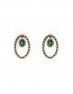 Pendientes oro UFO esmeralda 4UFO001EES