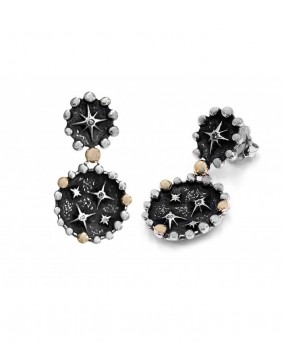 Pendientes stars night oro y diamantes 5STR002E