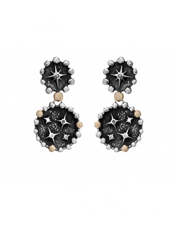 Pendientes stars night oro y diamantes 5STR002E