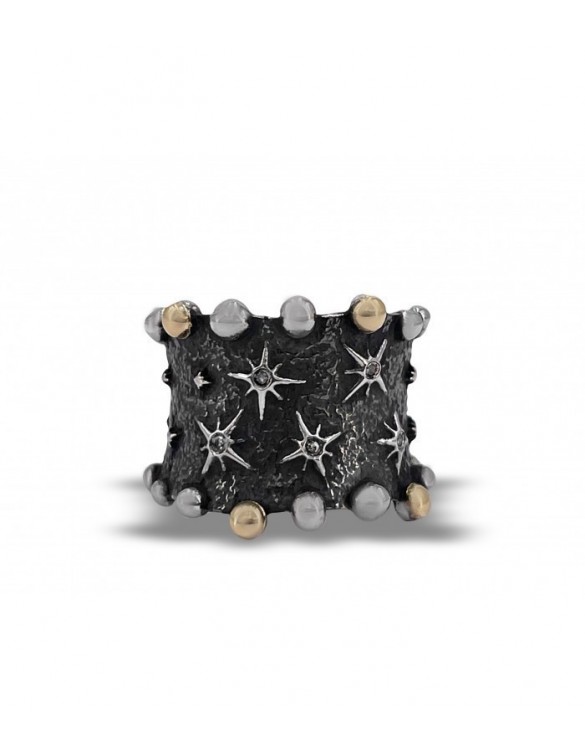 Anillo stars night oro y diamantes 5STR004R15