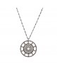 COLGANTE PLATA PERLA DE RIO Y CIRCONITA CAVA, BROWN C521