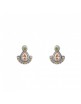 PENDIENTE SUNFIELD PLATA Y CIRCONITAS. PE061855