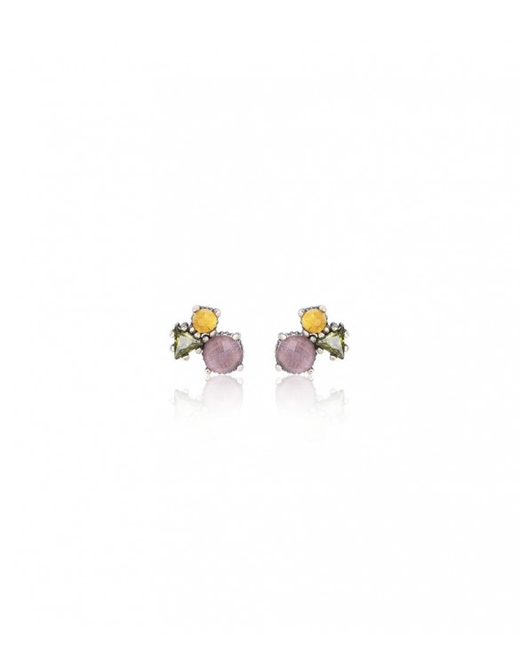 PENDIENTES SANTA FE TURMALINA PLATA SUNFIELD. PE062652