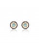 PENDIENTES SUNFIELD ÓPALO AZUL. PE062750/49