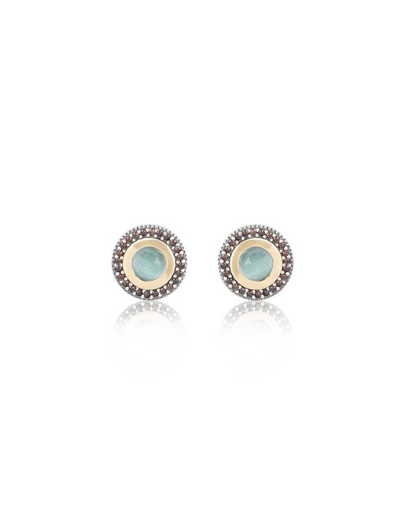 PENDIENTES SUNFIELD ÓPALO AZUL. PE062750/49