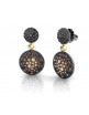 Pendientes plata oro Bohemme 7ETE011E