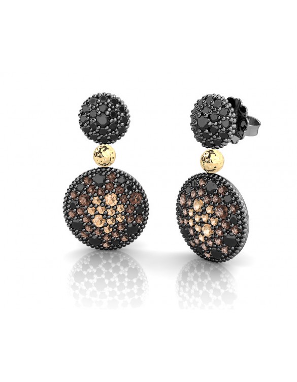 Pendientes plata oro Bohemme 7ETE011E