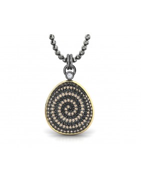 Colgante plata oro Bohemme 7UNI001P42
