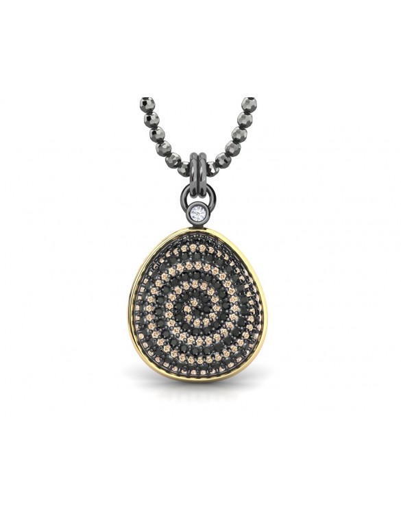 Colgante plata oro Bohemme 7UNI001P42