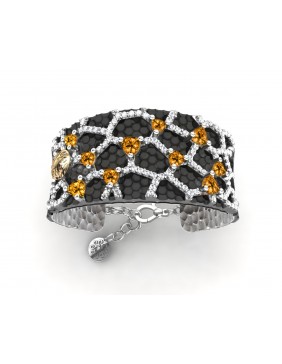 Pulsera plata oro Bohemme 5SVG005B
