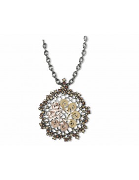 Colgante plata oro Bohemme 7DRM001P60