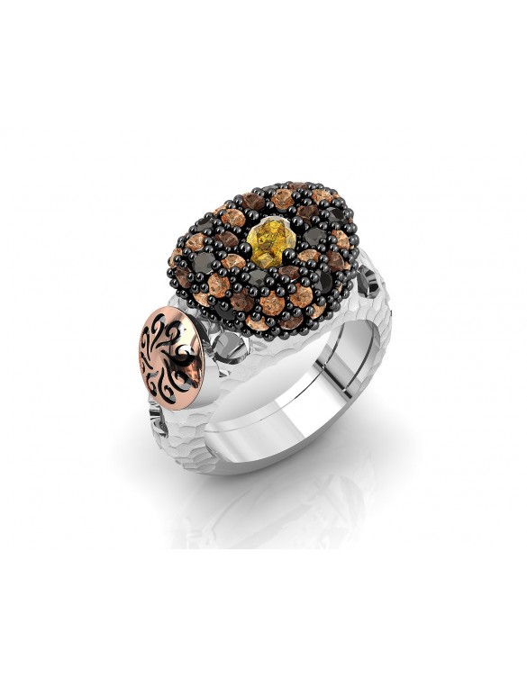 Anillo plata oro Bohemme 7PEB035R