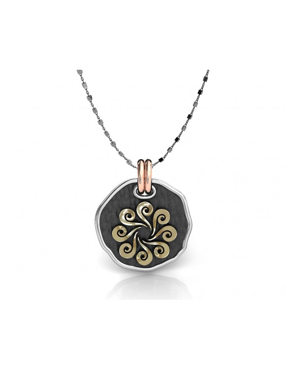 Colgante plata oro Bohemme 7BHM165P43