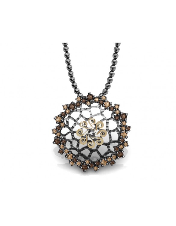 Colgante plata oro Bohemme 7DRM003P43